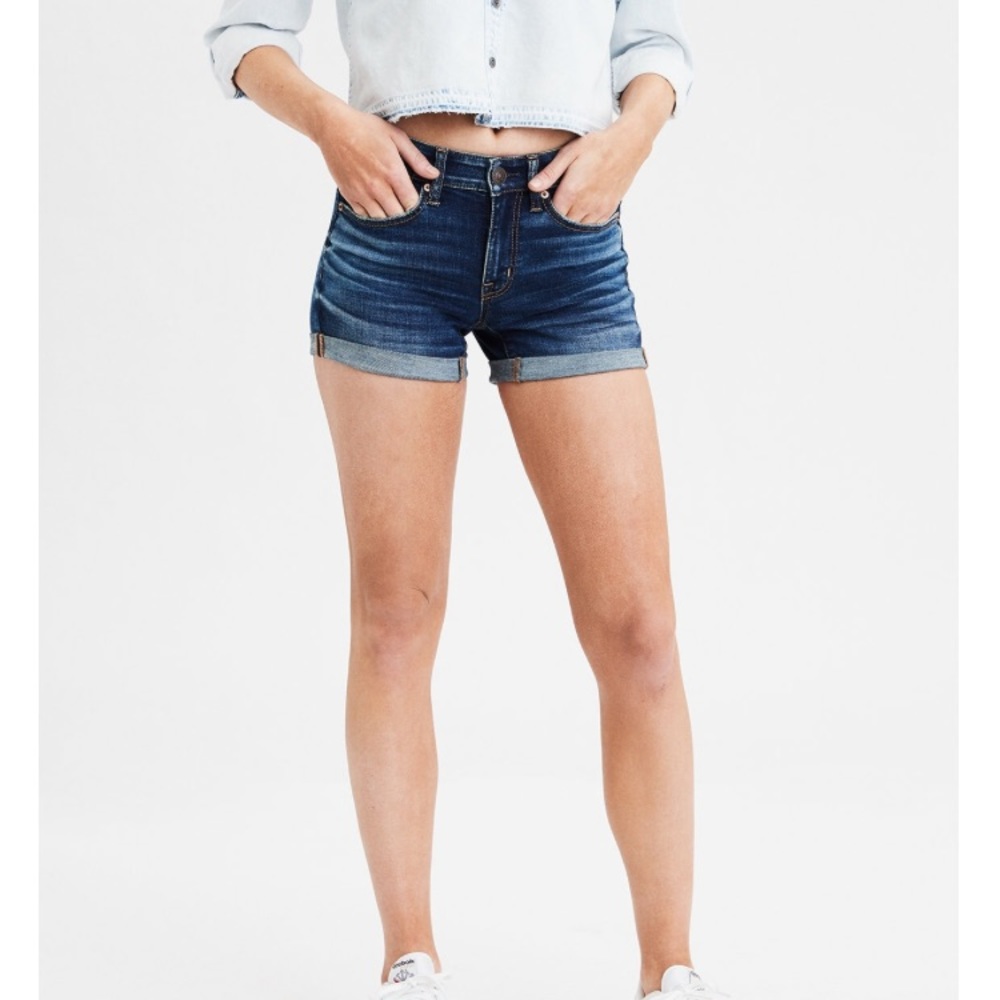 American Eagle Boy Midi Jean Shorts